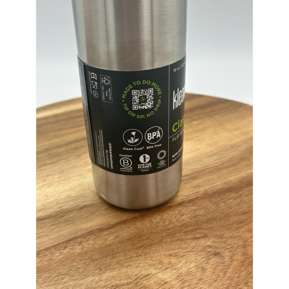 Klean Kanteen Classic Water Bottle 18oz Straw & Food Box Set Stainless Orange - Picture 8 of 15